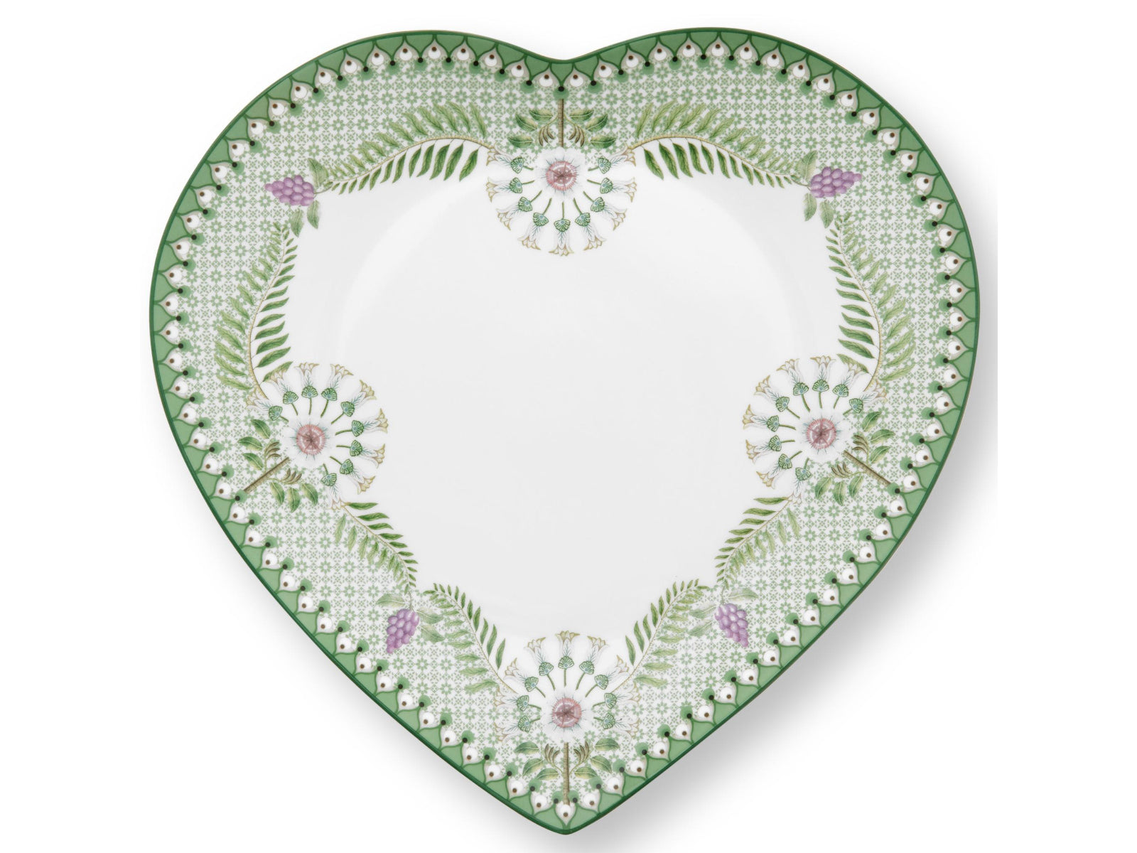 PIP STUDIO Lily&Lotus Light Green Herzformteller 21,5cm Set2 - Produktbild 5