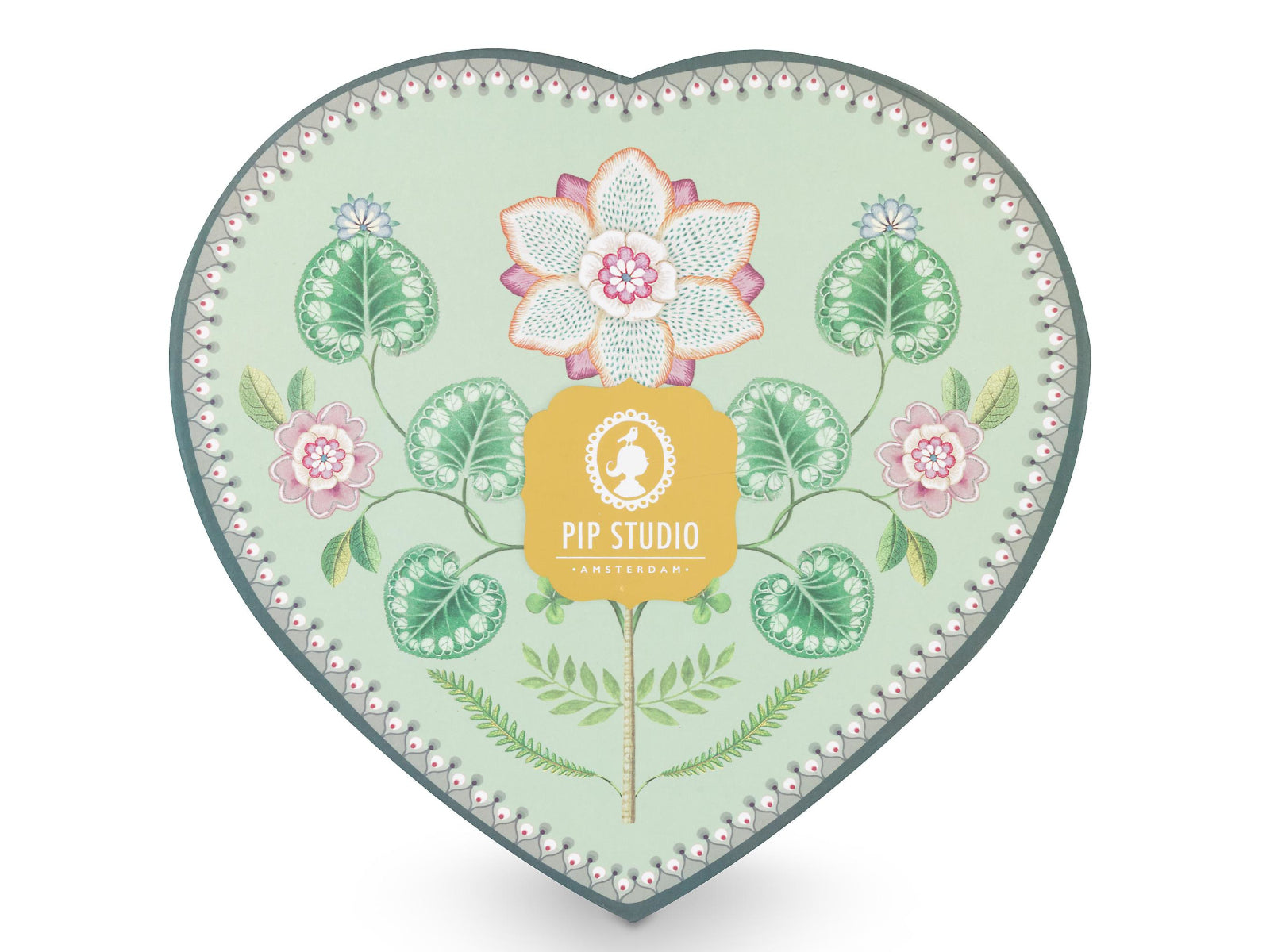 PIP STUDIO Lily&Lotus Light Green Herzformteller 21,5cm Set2 - Produktbild 7