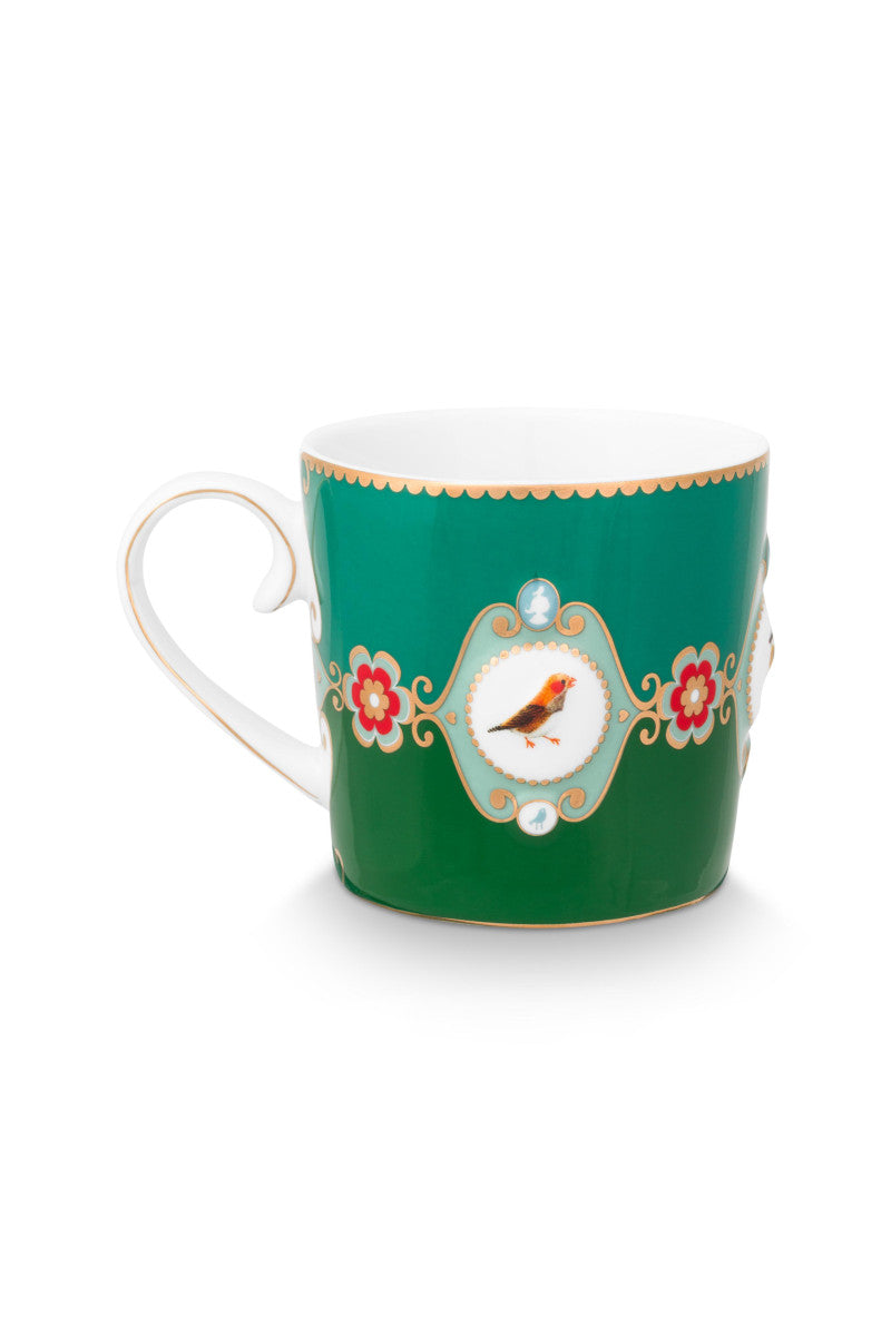 PIP STUDIO Love Birds Medaillon Tasse grün 0,15l - Produktbild 2