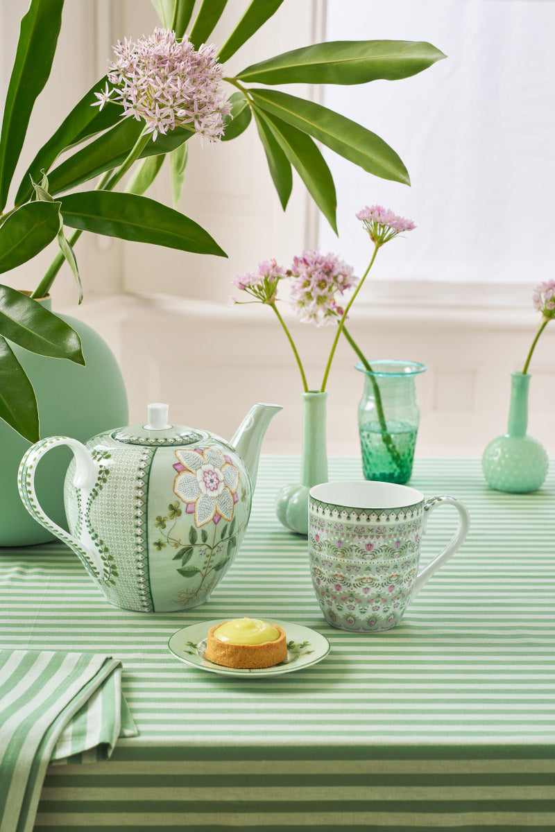 PIP STUDIO Lily&Lotus Moon Delight Light Green Becher XL 450ml - Produktbild 4