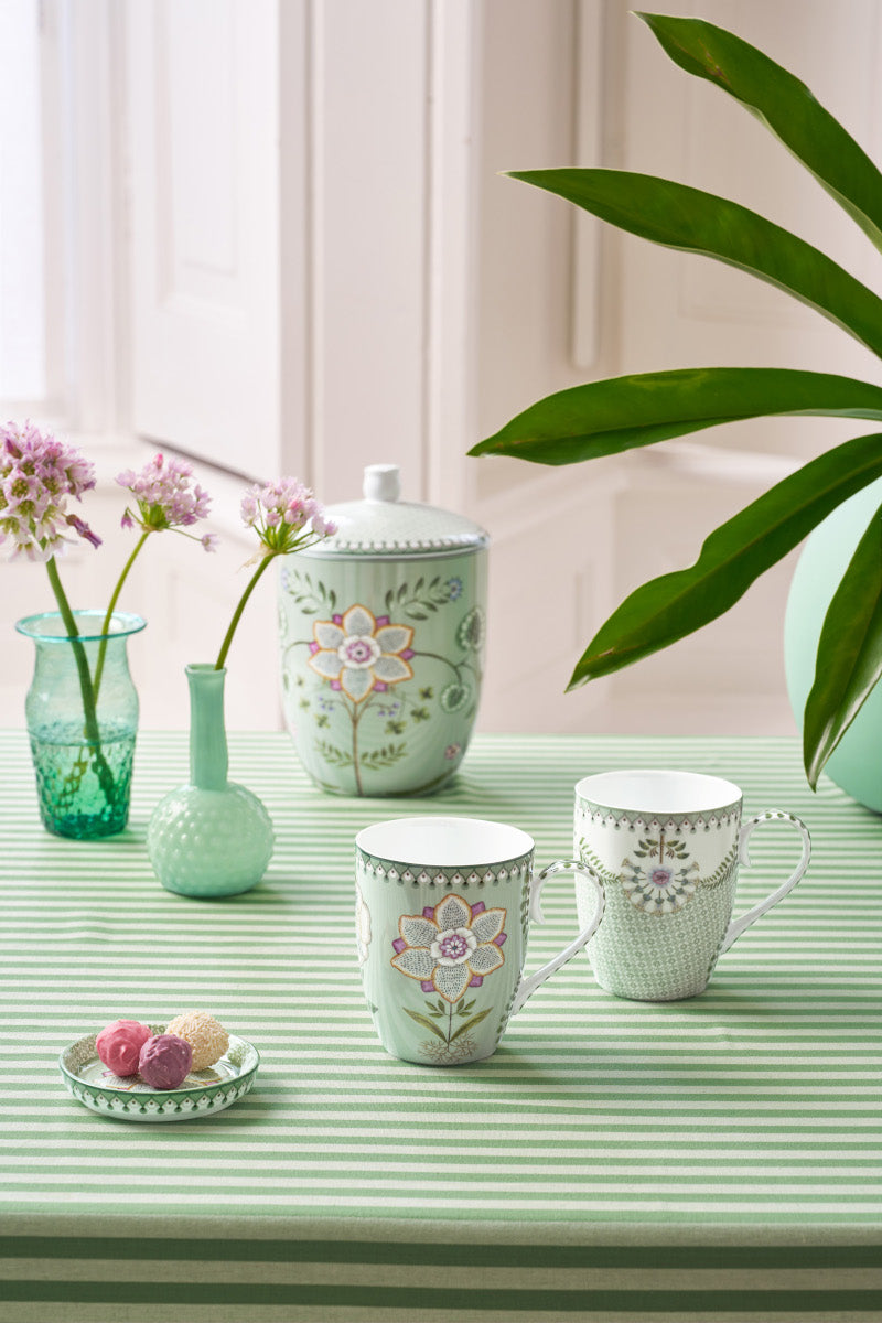 PIP STUDIO Lily&Lotus Light Green Becher 350ml Large Set2 - Produktbild 3