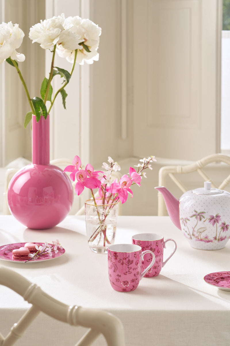 PIP STUDIO Jolie Flowers Pink Becher Small 145ml Set2 - Produktbild 2