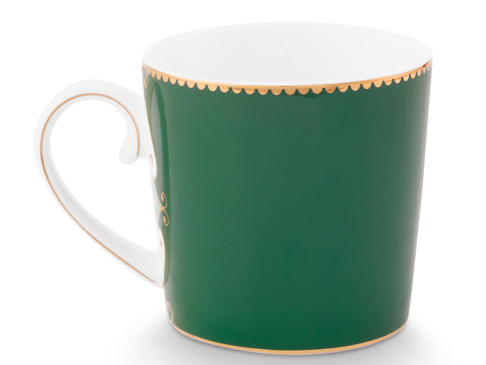 PIP STUDIO Love Birds Medaillon Hirsch Tasse dunkelgrün 0,19l - Produktbild 2