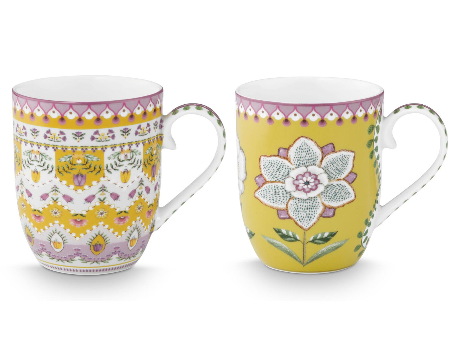 PIP STUDIO Lily&Lotus Yellow Henkelbecher Small 0,2l Set2 - Produktbild 2
