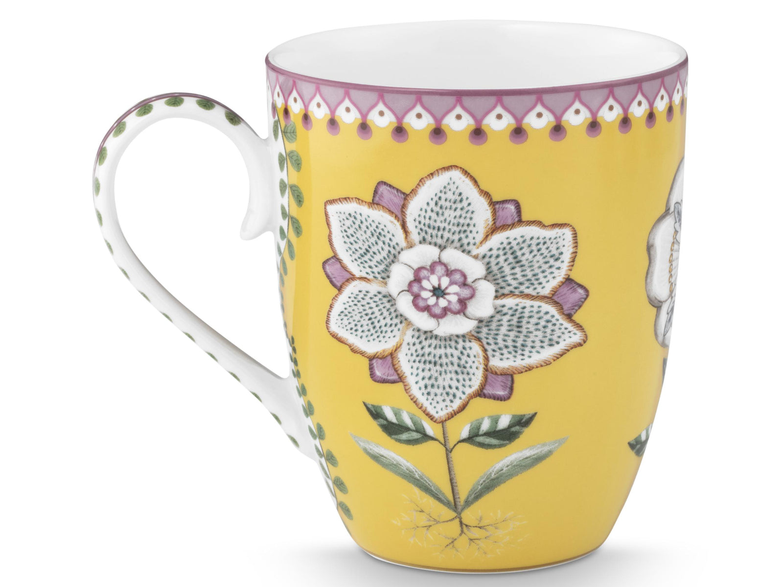 PIP STUDIO Lily&Lotus Yellow Henkelbecher Large 0,365l Set2 - Produktbild 7