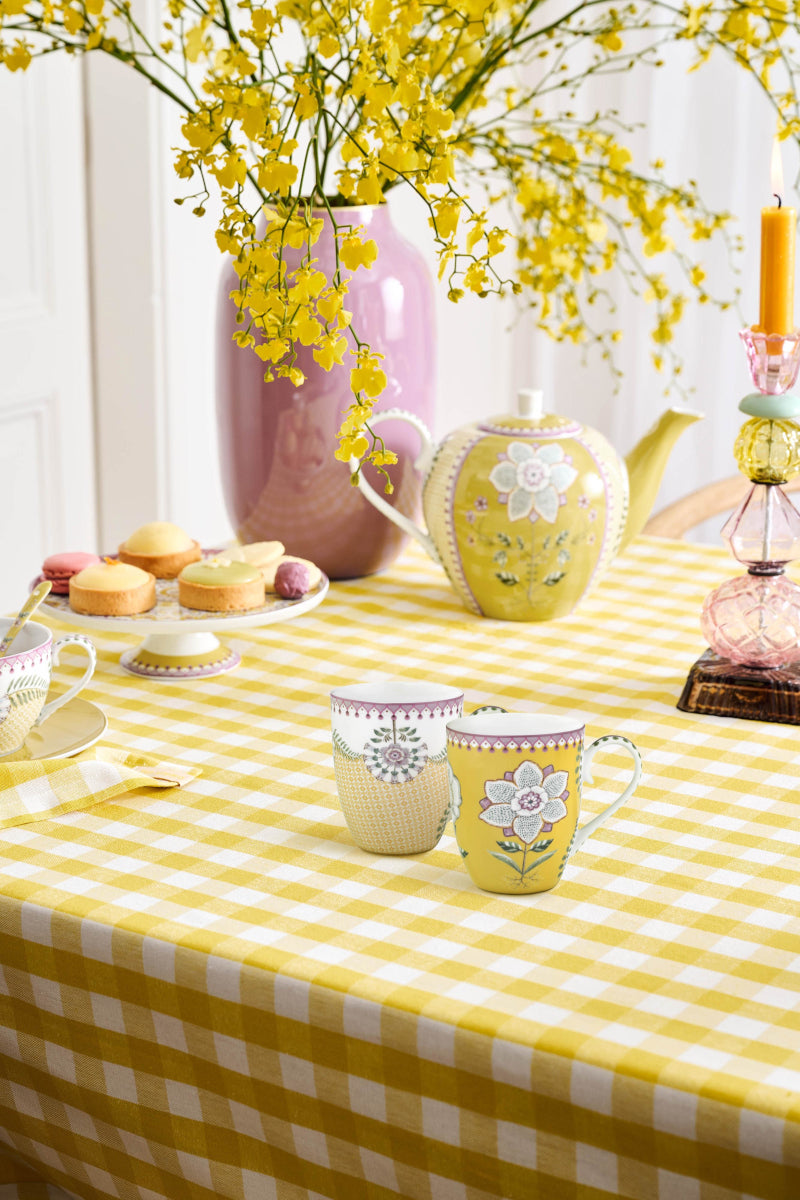 PIP STUDIO Lily&Lotus Yellow Henkelbecher Large 0,365l Set2 - Produktbild 9