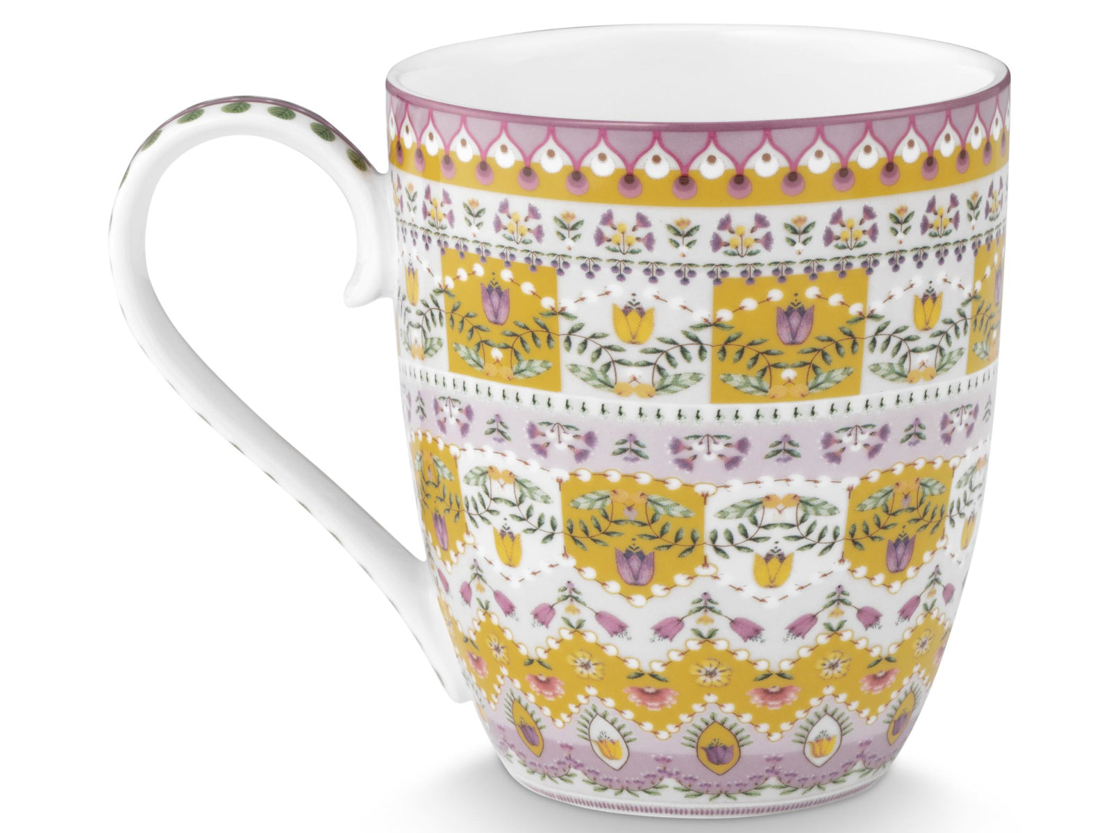 PIP STUDIO Lily&Lotus Yellow Henkelbecher XL 0,45l Set2 - Produktbild 4