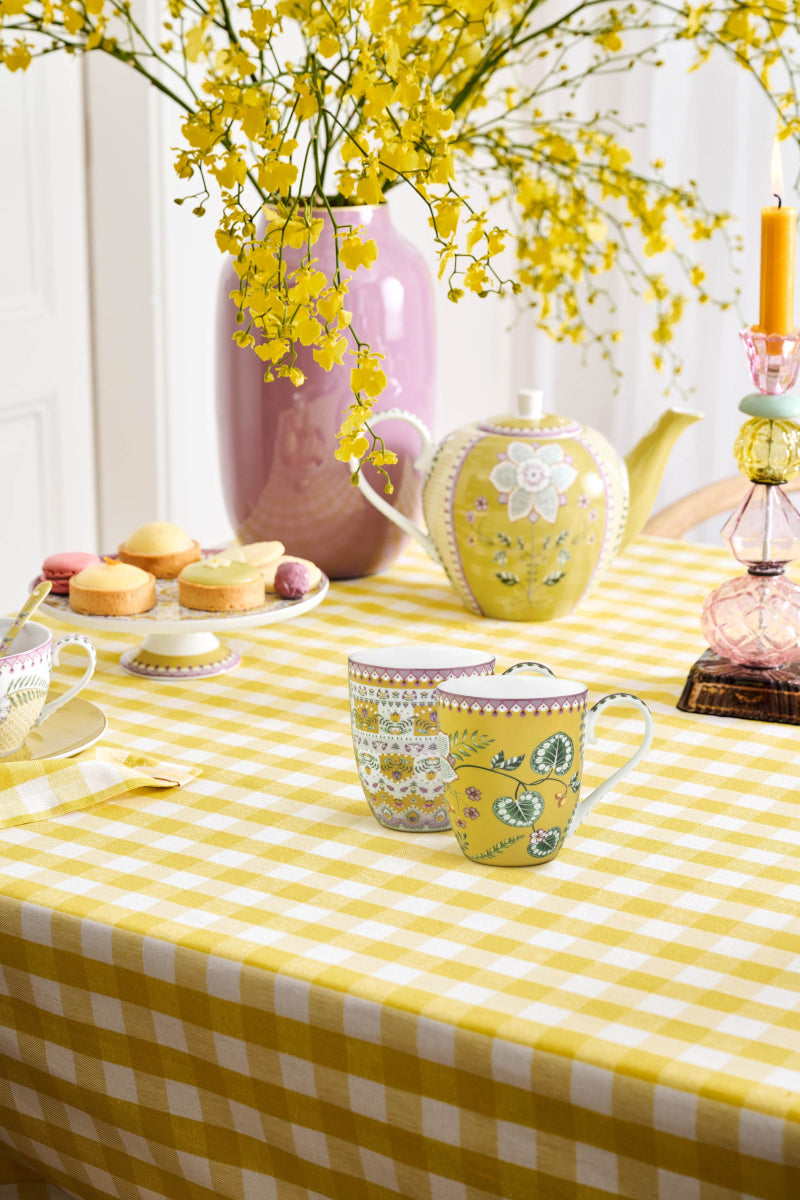 PIP STUDIO Lily&Lotus Yellow Henkelbecher XL 0,45l Set2 - Produktbild 9
