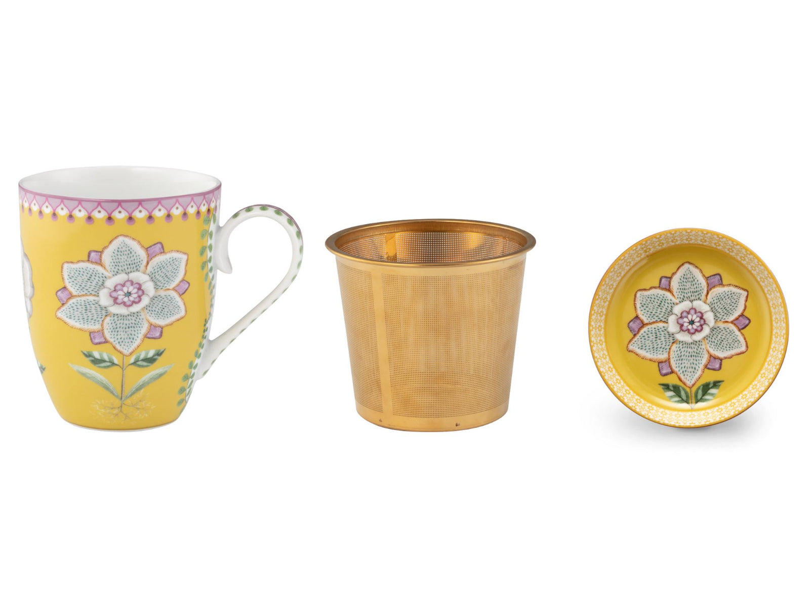 PIP STUDIO Lily&Lotus Yellow Teeset für eine Person 0,365l - Produktbild 2
