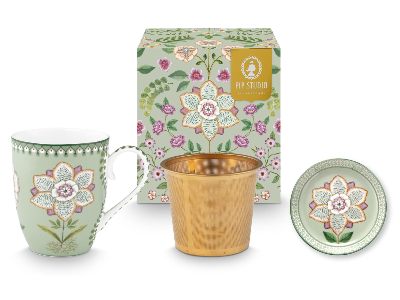 PIP STUDIO Lily&Lotus Light Green Teeset für eine Person 0,365l
