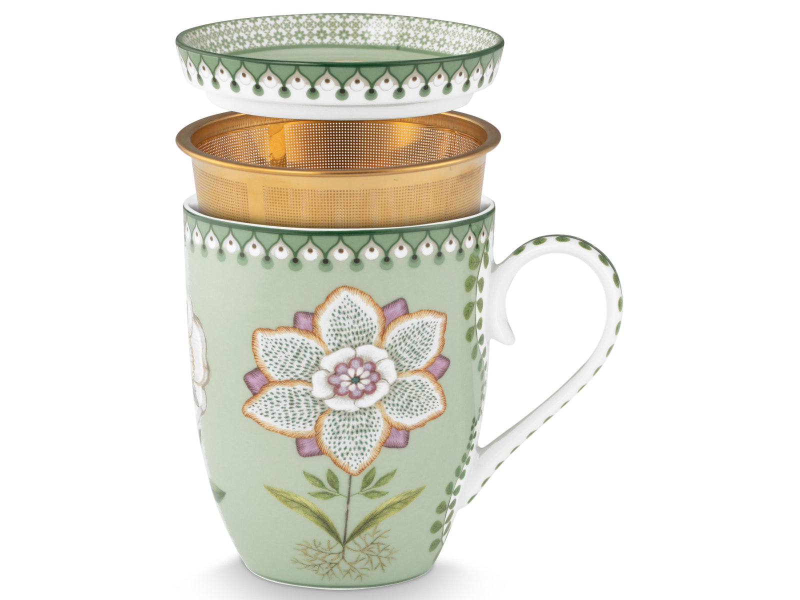 PIP STUDIO Lily&Lotus Light Green Teeset für eine Person 0,365l - Produktbild 3