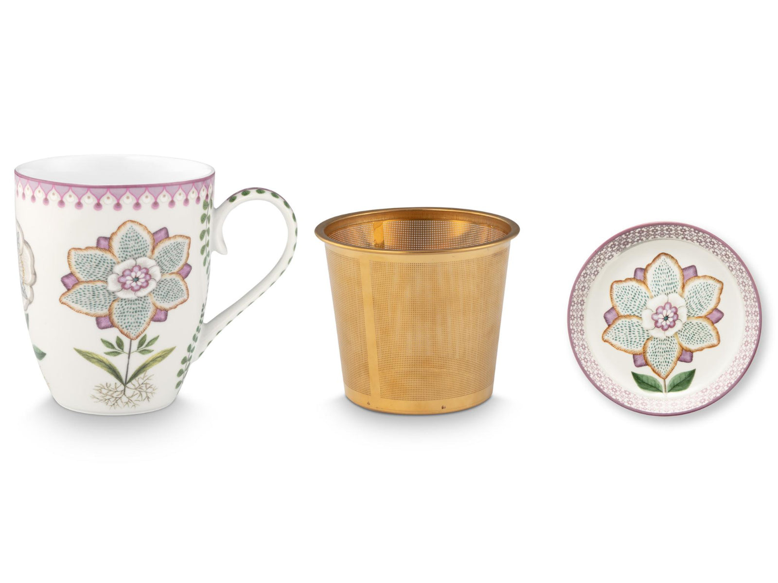PIP STUDIO Lily&Lotus Off White Teeset für eine Person 0,365l - Produktbild 2