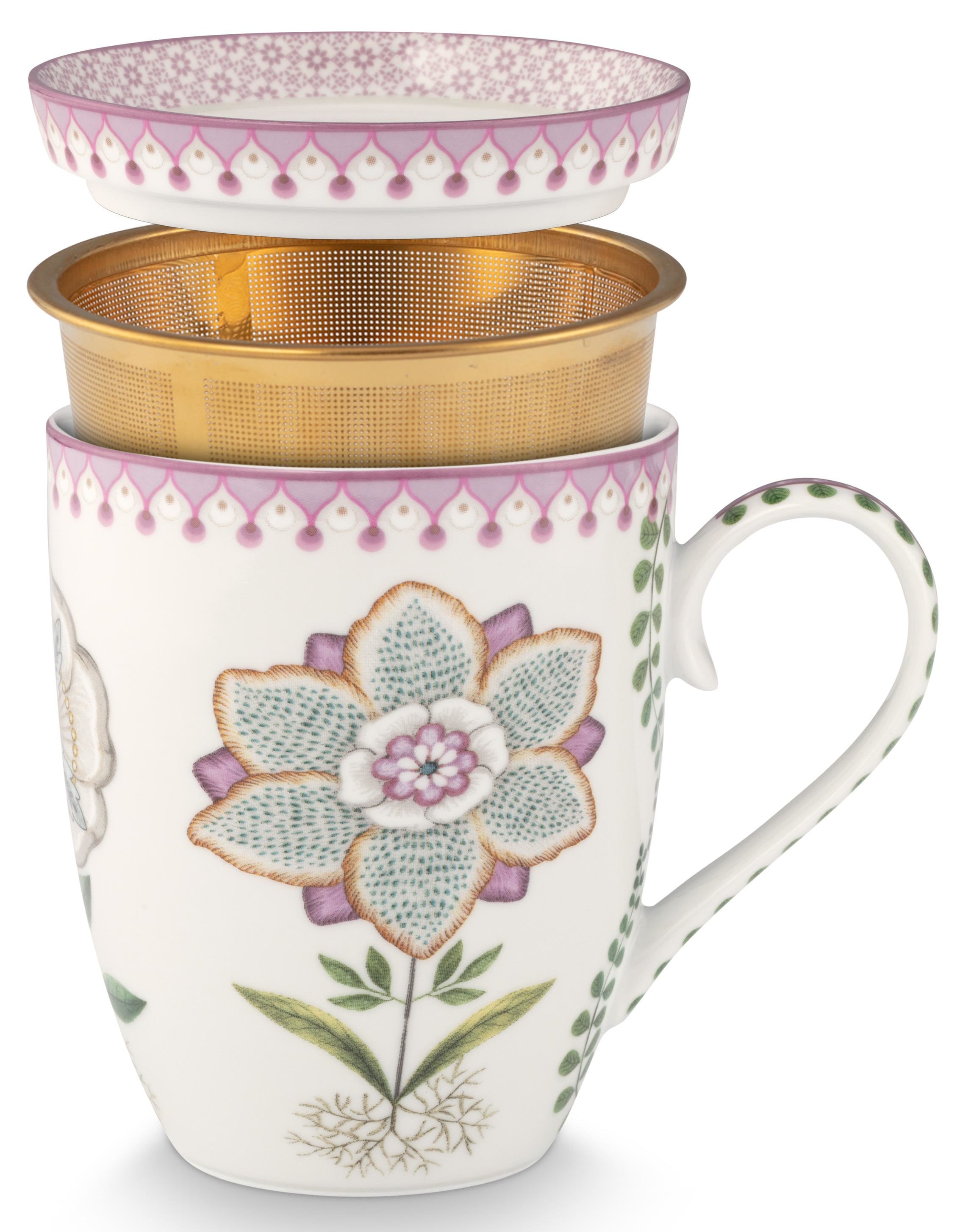 PIP STUDIO Lily&Lotus Off White Teeset für eine Person 0,365l - Produktbild 3