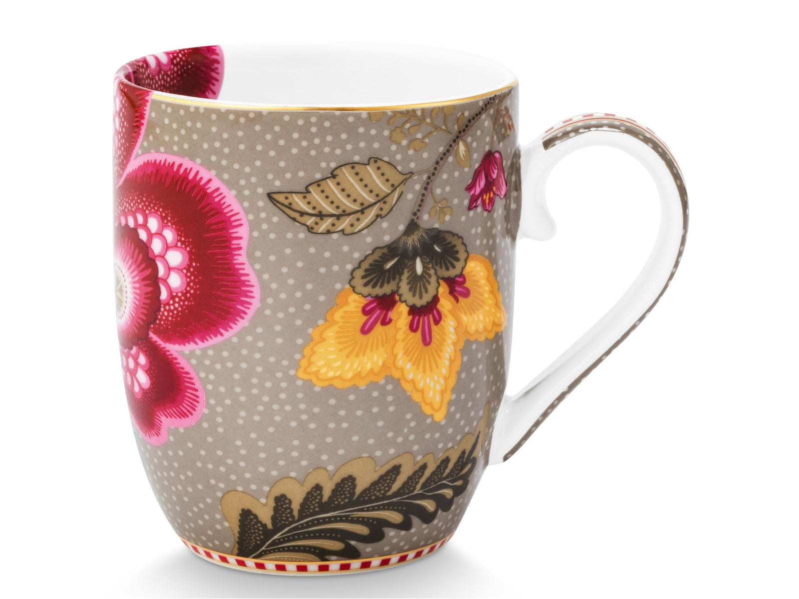 PIP STUDIO Blooming Tales Fantasy Khaki Small Henkelbecher 0,2l Set2 - Produktbild 3