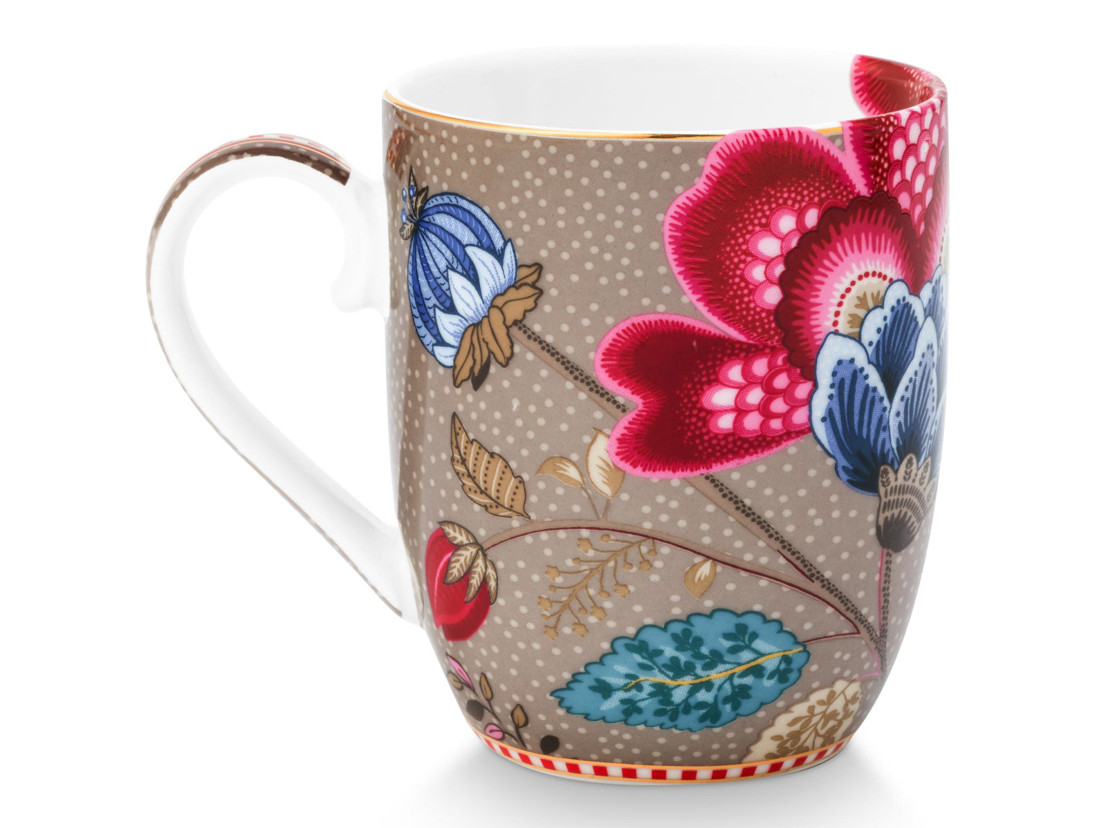 PIP STUDIO Blooming Tales Fantasy Khaki Small Henkelbecher 0,2l Set2 - Produktbild 4