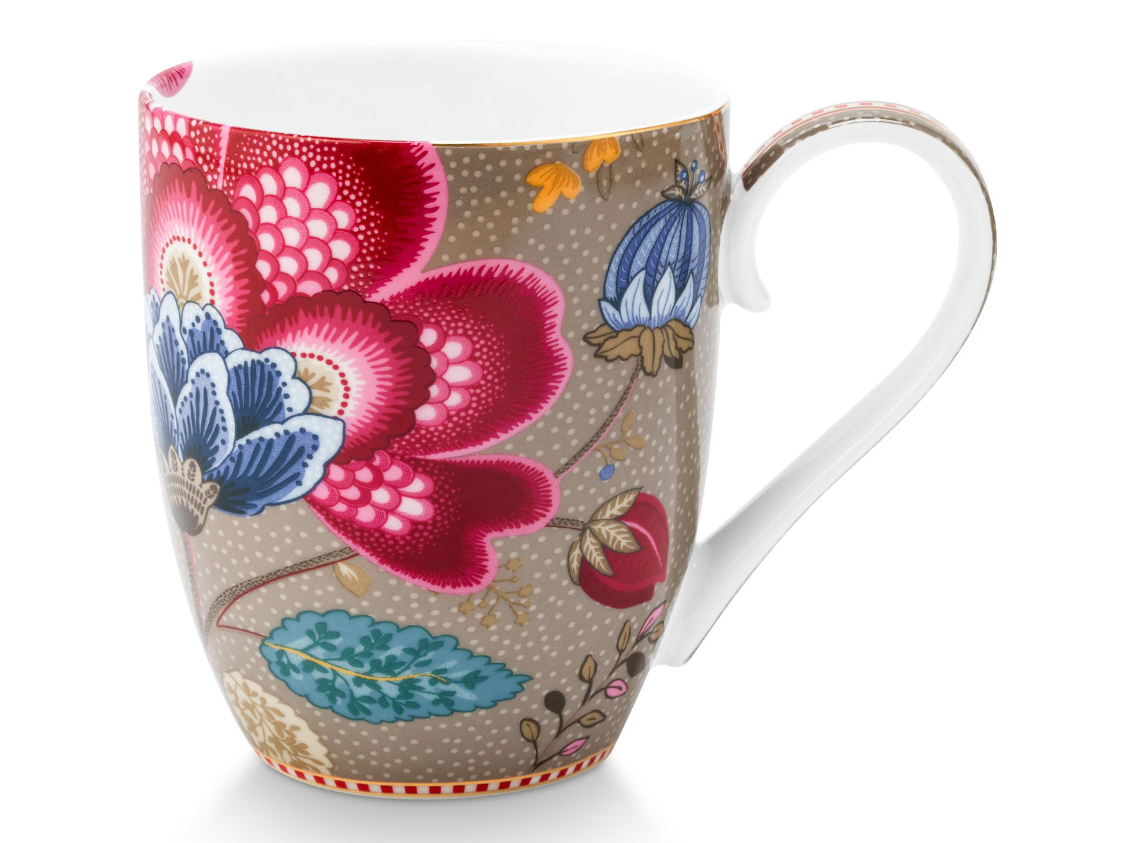 PIP STUDIO Blooming Tales Fantasy Khaki Henkelbecher XL 0,45l Set2 - Produktbild 3
