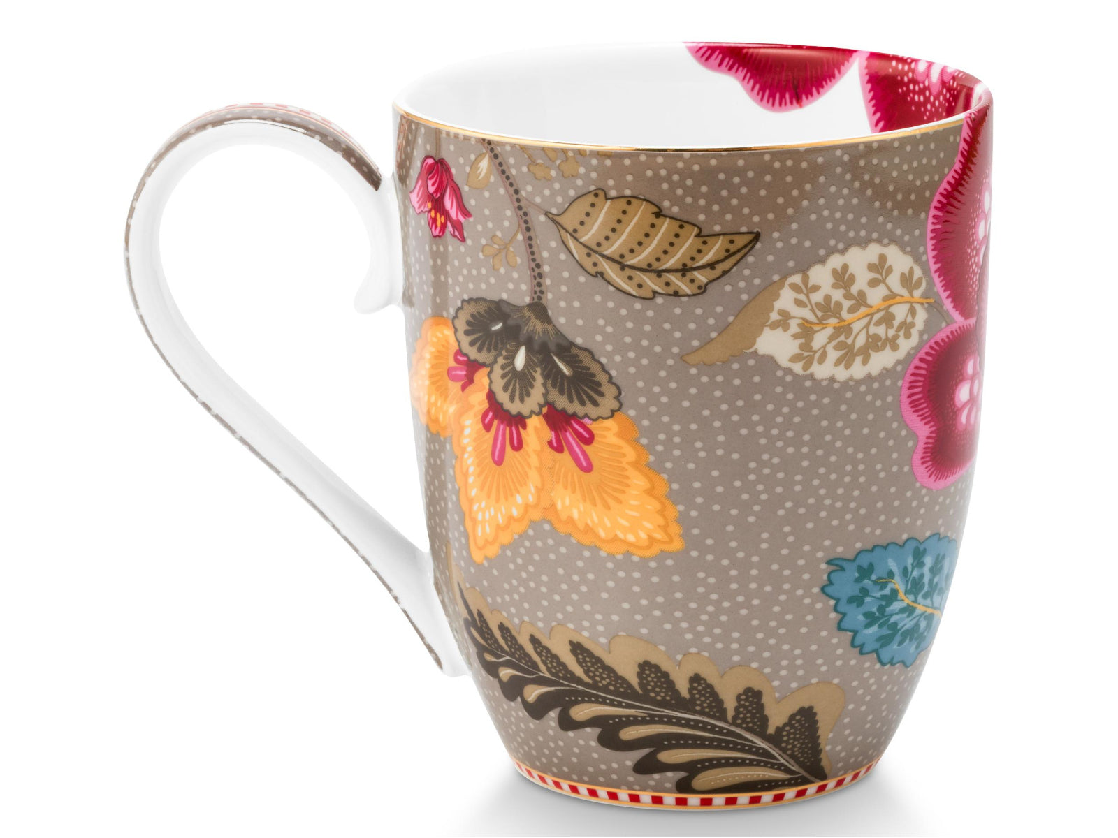 PIP STUDIO Blooming Tales Fantasy Khaki Henkelbecher XL 0,45l Set2 - Produktbild 4