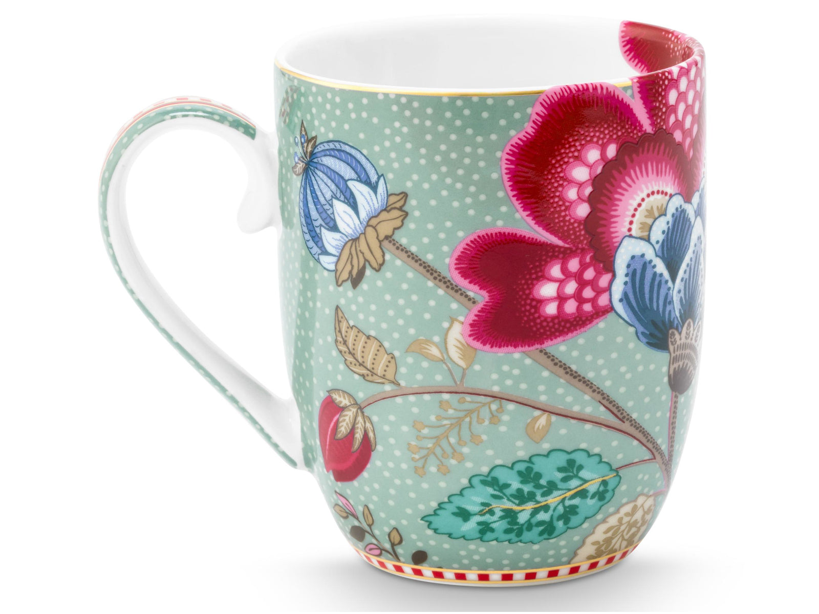 PIP STUDIO Blooming Tales Fantasy Blue Henkelbecher Small 0,2l Set2 - Produktbild 4