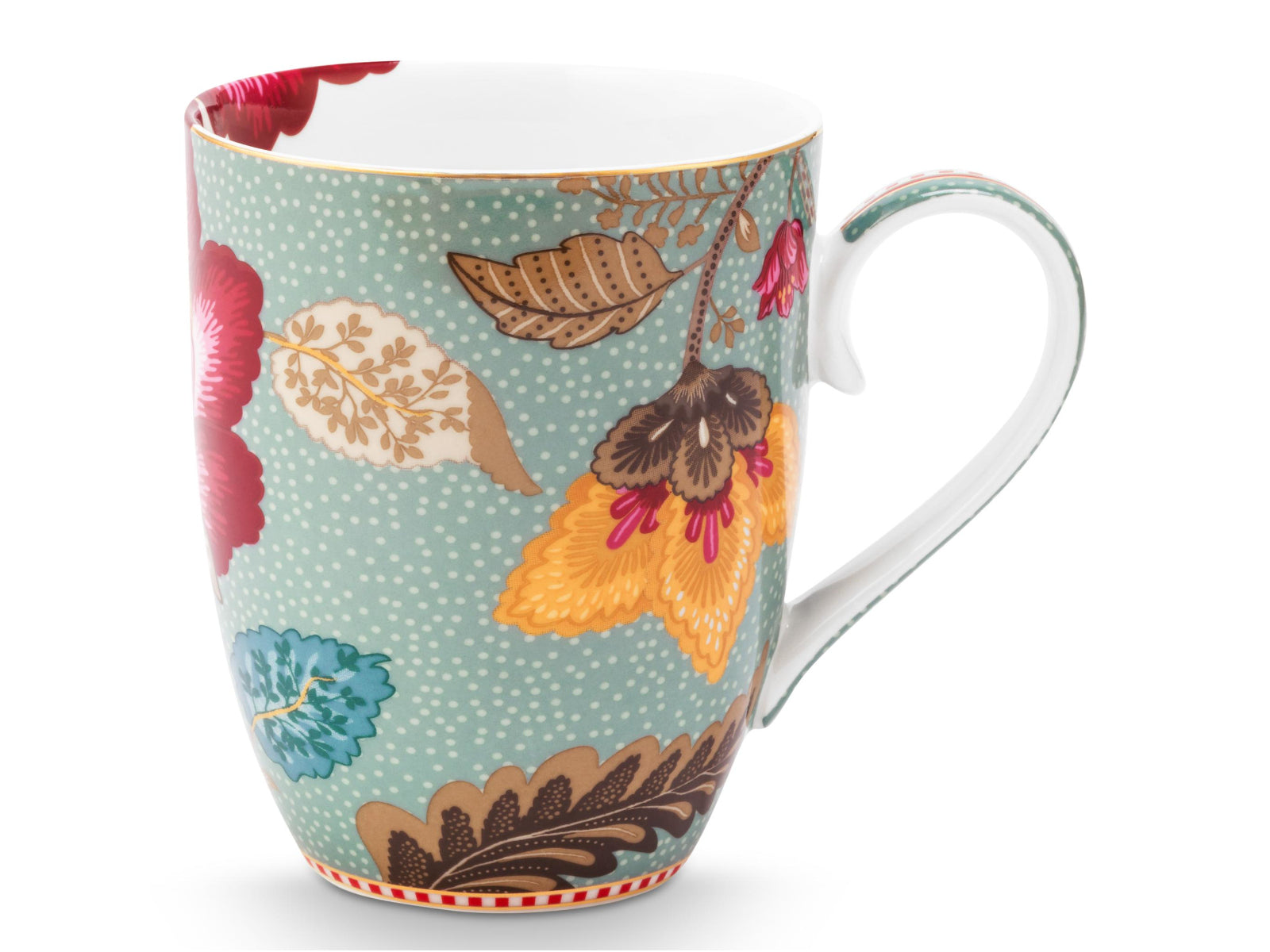 PIP STUDIO Blooming Tales Fantasy Blue Henkelbecher Large  0,36l Set2 - Produktbild 3