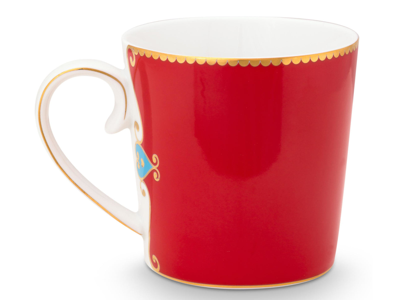PIP STUDIO Love Birds Medallion Red Henkelbecher Large 0,25l Set2 - Produktbild 4