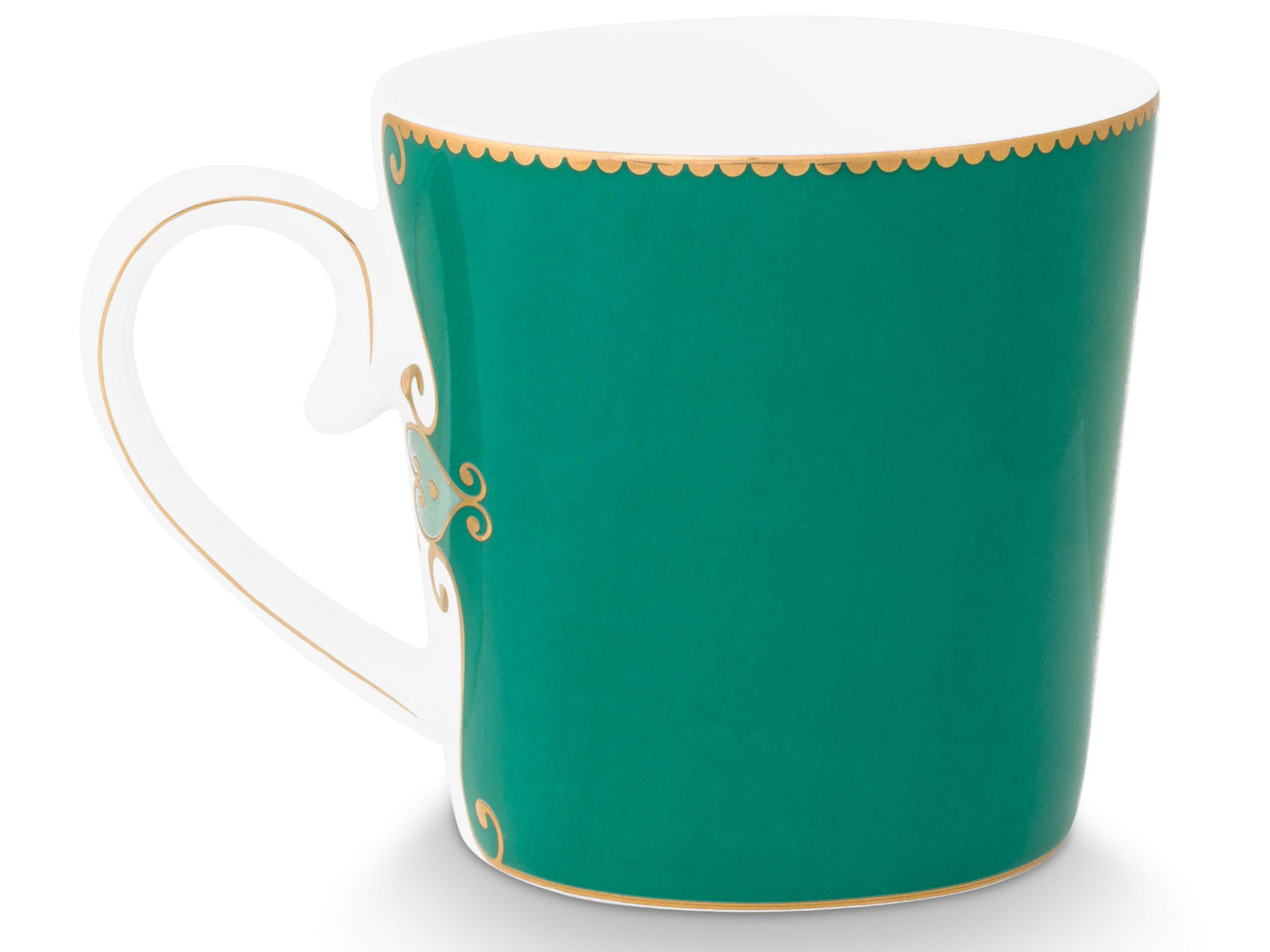 PIP STUDIO Love Birds Medallion Emerald Henkelbecher Large 0,25l Set2 - Produktbild 4