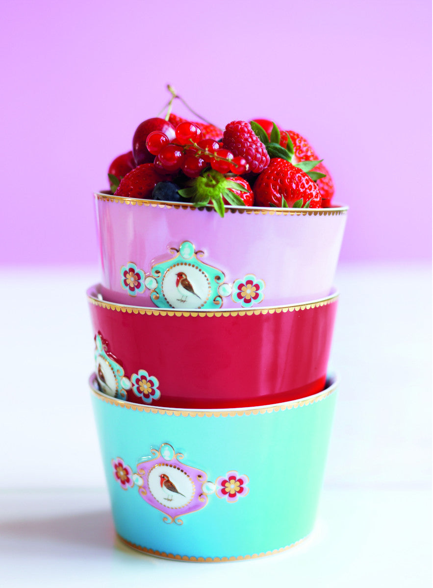 PIP STUDIO Love Birds Medaillon Bowl pink 15cm - Produktbild 2