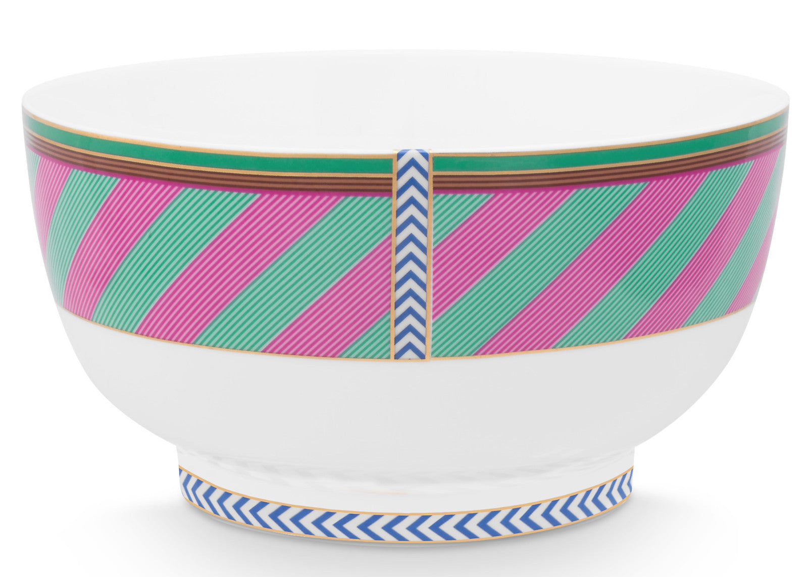 PIP STUDIO Chique Stripes Bowl pink-green 20,5cm - Produktbild 2