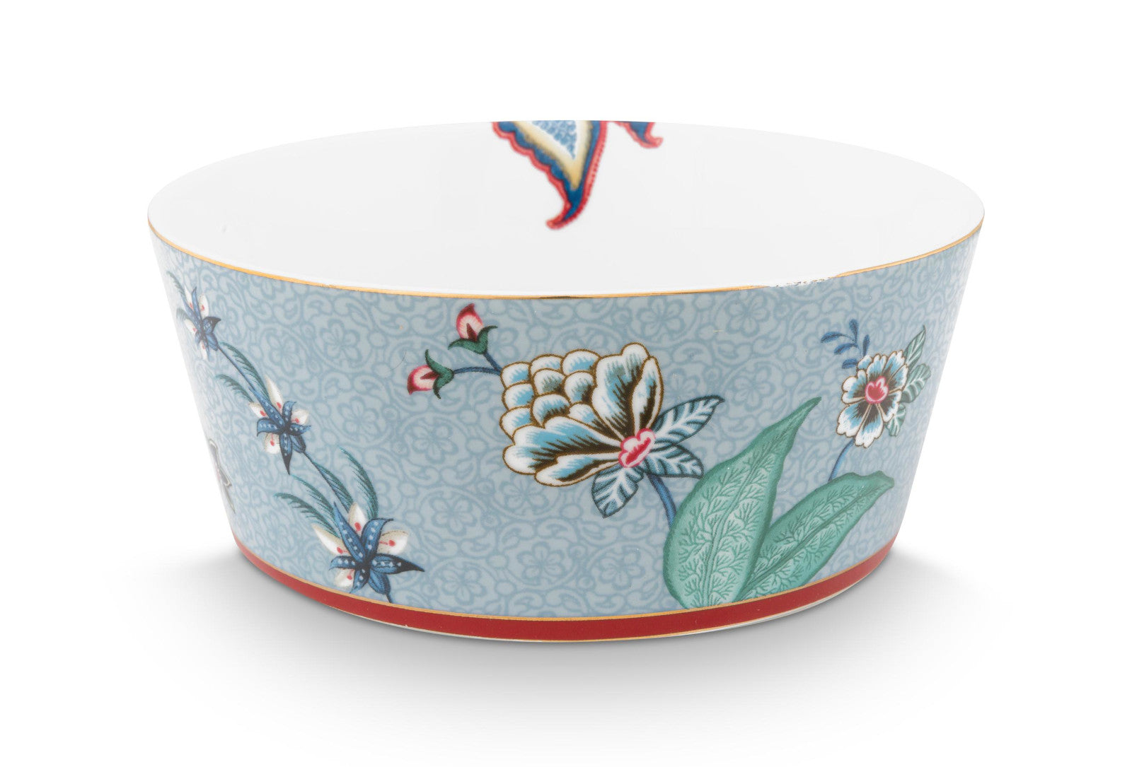 PIP STUDIO Flower Festival Oriental Geschenkset Schalen und Essstäbchen blau 15cm - Produktbild 3