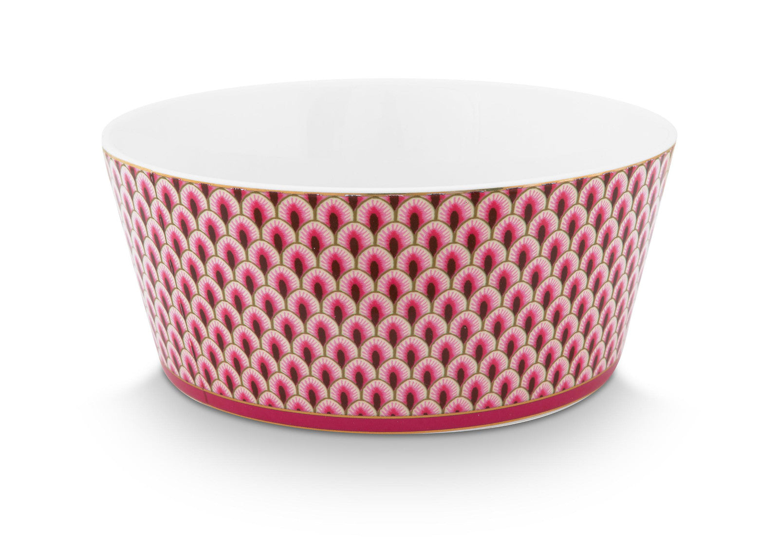PIP STUDIO Flower Festival Oriental Geschenkset Schalen und Essstäbchen dark pink 15cm - Produktbild 5