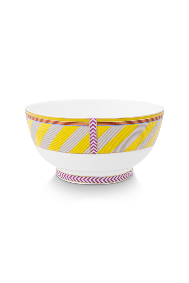 PIP STUDIO Chique Bowl Stripes gelb 18cm - Produktbild 2