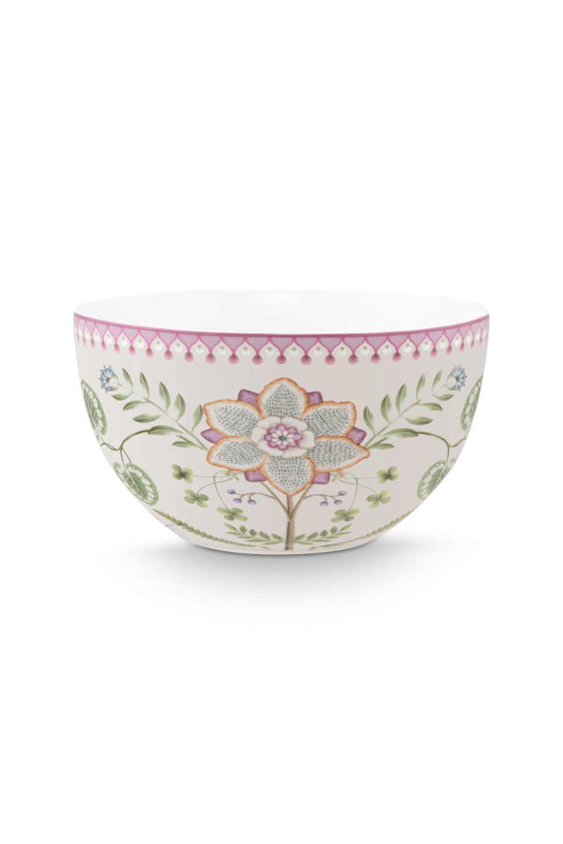 PIP STUDIO Lily&Lotus Bowl weiss/bunt 18cm - Produktbild 1