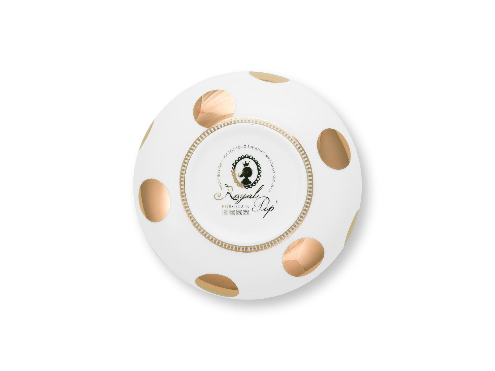 PIP STUDIO Dot Delight Bowl weiß-gold 15cm - Produktbild 4