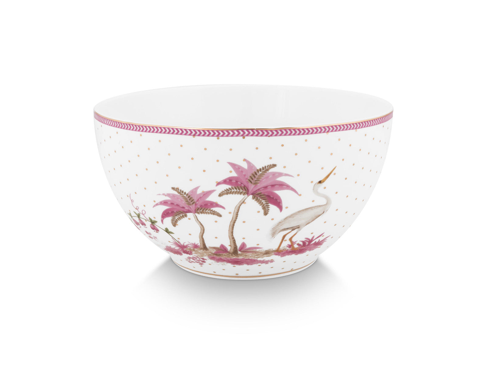 PIP STUDIO Jolie Dots Gold Pink Bowl 18cm