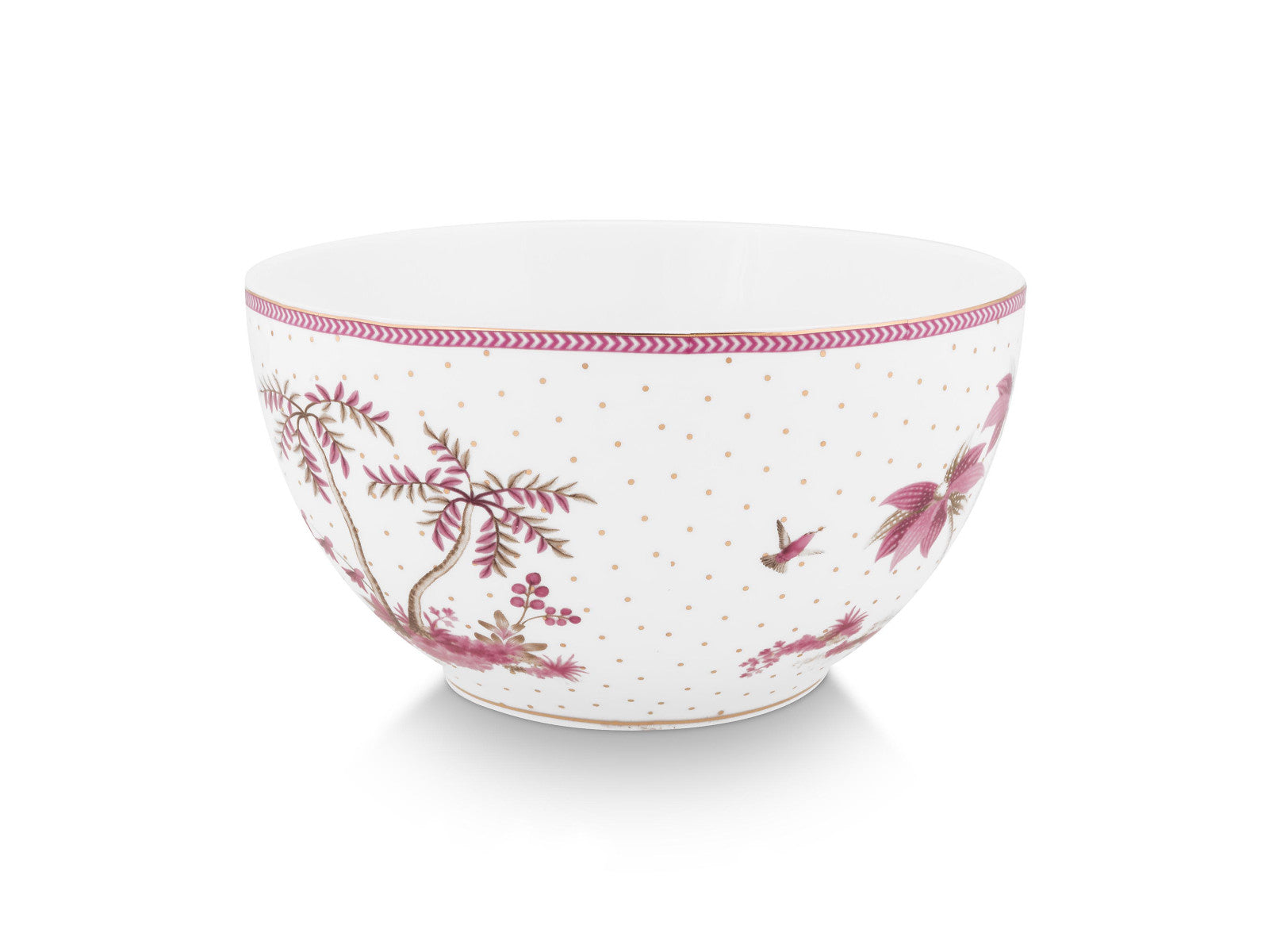 PIP STUDIO Jolie Dots Gold Pink Bowl 18cm - Produktbild 2