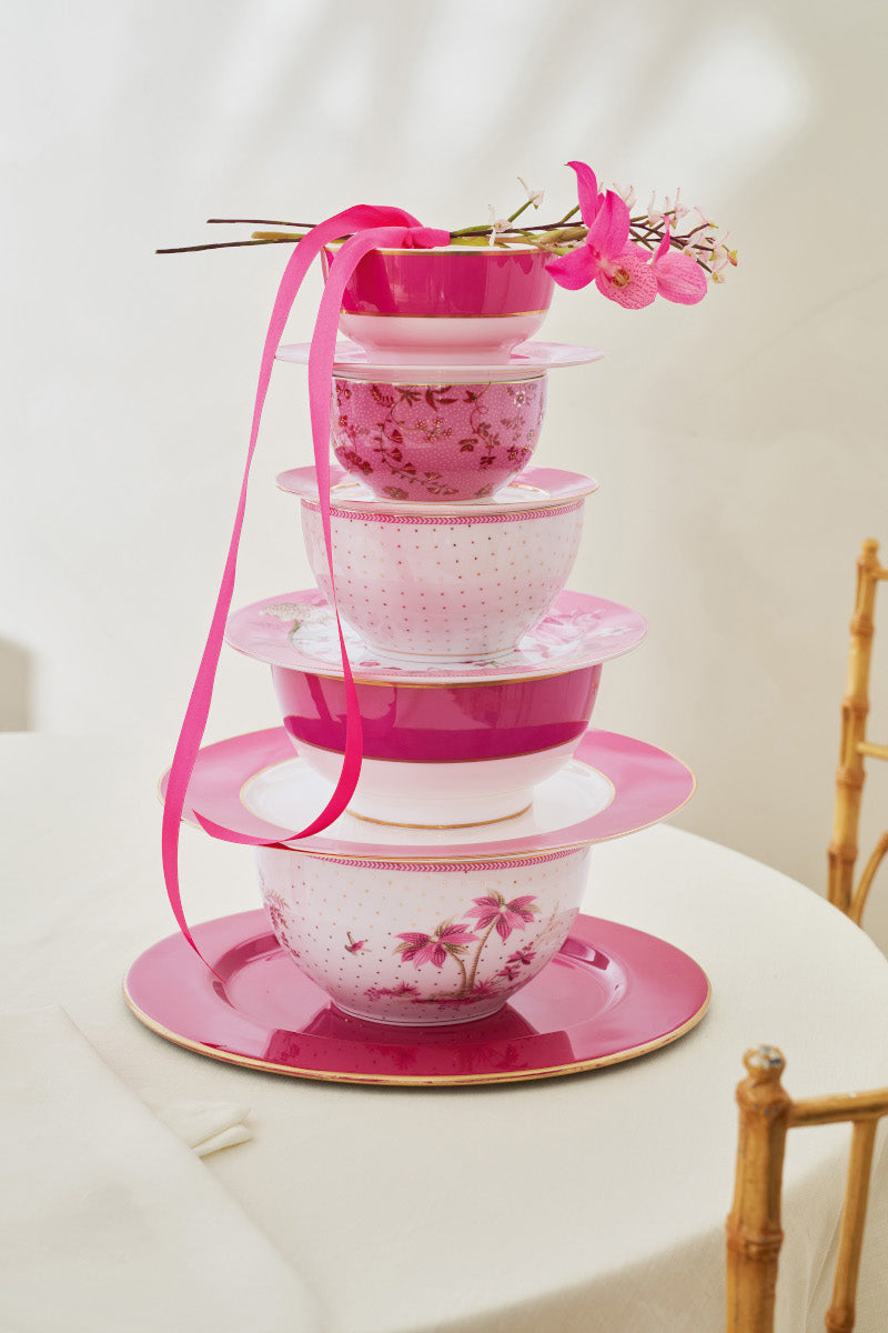 PIP STUDIO Jolie Dots Gold Pink Bowl 18cm - Produktbild 5