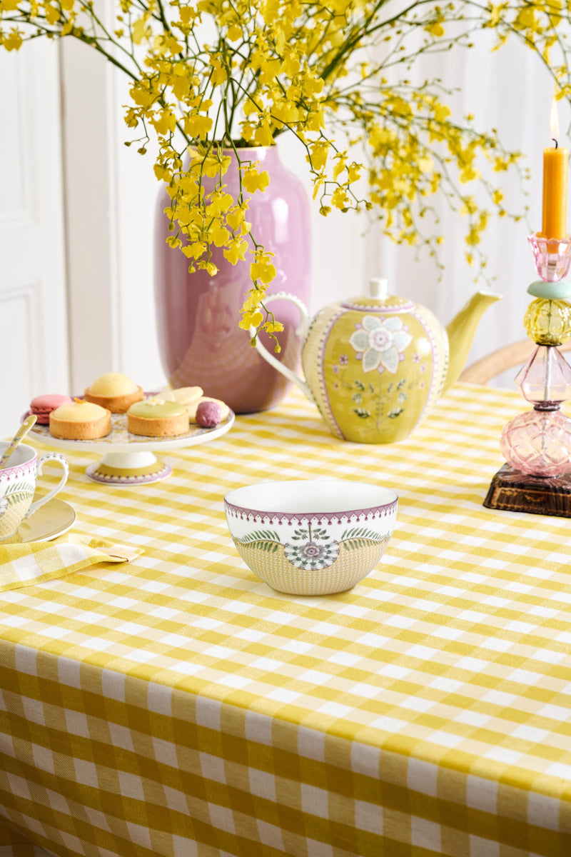 PIP STUDIO Lily&Lotus Tiles Yellow Bowl 15cm - Produktbild 4
