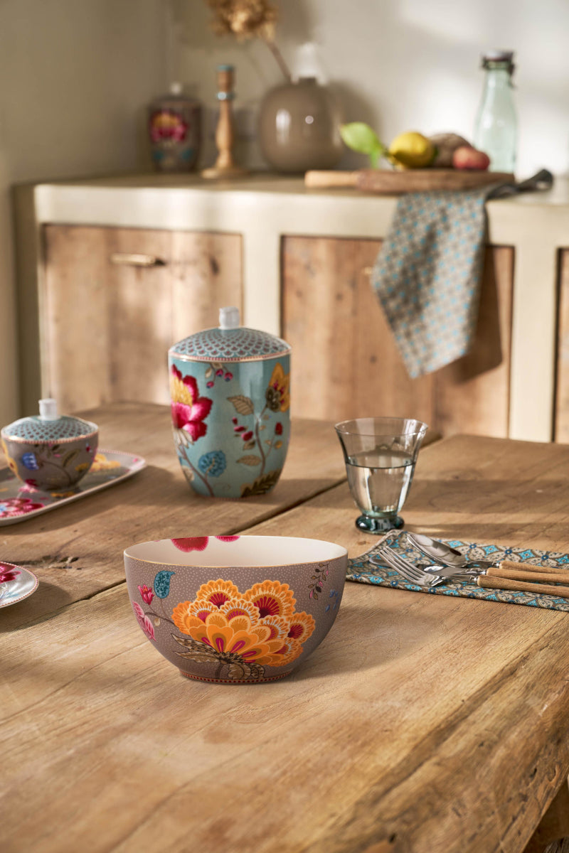PIP STUDIO Blooming Tales Fantasy Khaki Bowl 18cm - Produktbild 4