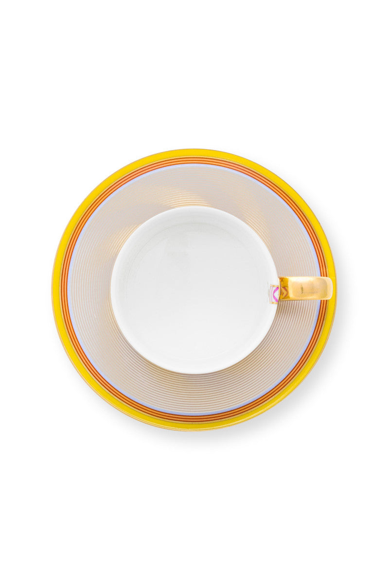PIP STUDIO Chique Stripes Tasse m.U. gelb 220ml - Produktbild 3