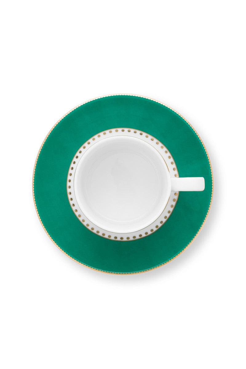 PIP STUDIO Love Birds Stripes Espressotasse m.U. grün 125ml - Produktbild 3