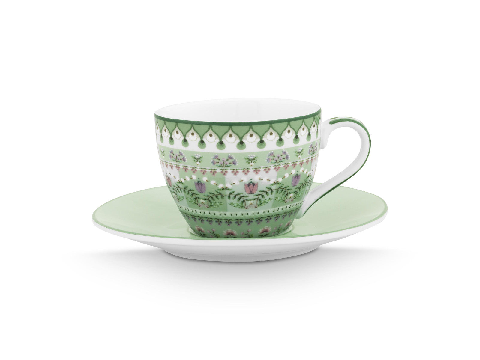 PIP STUDIO  Lily&Lotus Moon Delight Light Green Espressotasse mit Untertasse 120ml