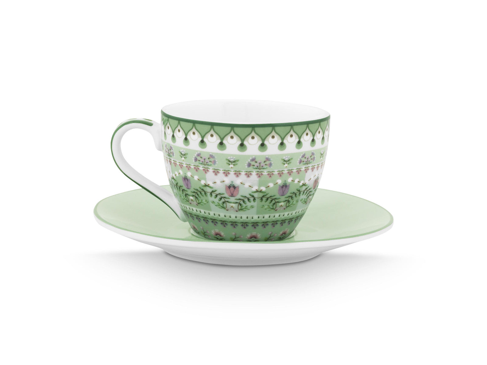 PIP STUDIO  Lily&Lotus Moon Delight Light Green Espressotasse mit Untertasse 120ml - Produktbild 2