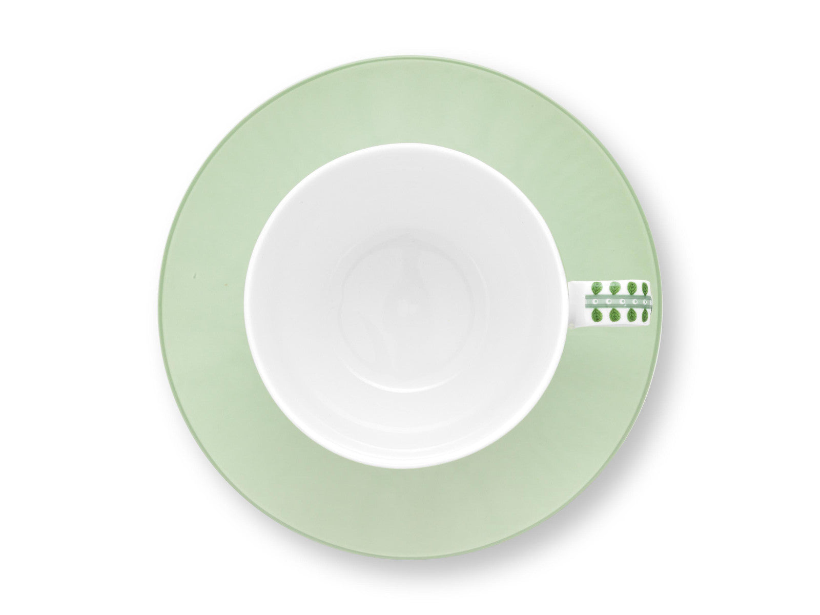 PIP STUDIO Lily&Lotus Tiles Light Green Tasse mit Untertasse 280ml - Produktbild 3