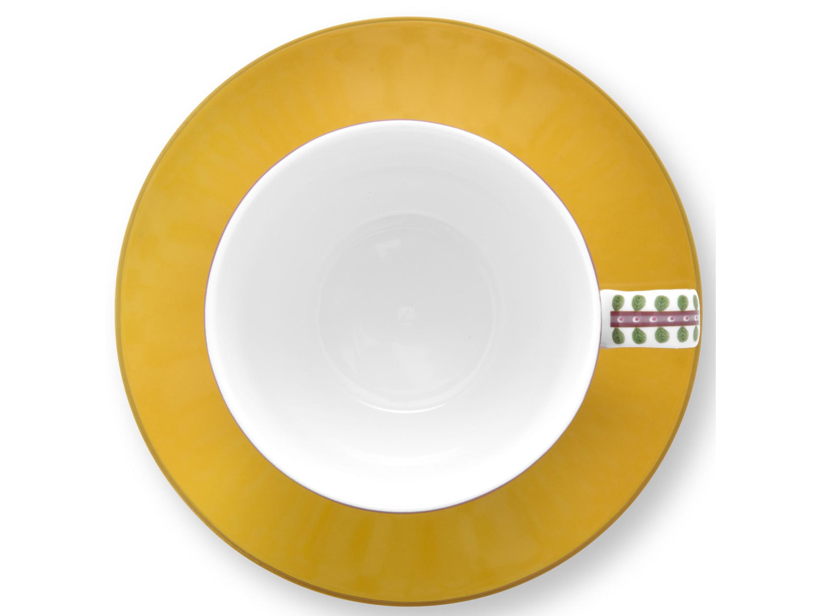 PIP STUDIO Lily&Lotus Tiles Yellow Tasse mit Untertasse 0,3l - Produktbild 3