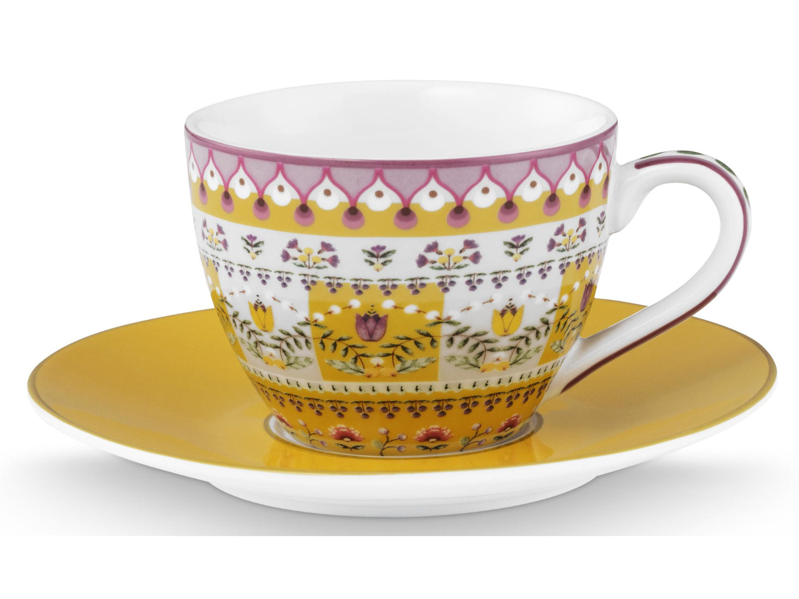 PIP STUDIO Lily&Lotus Yellow Espressotasse mit Untertasse 0,12l Set2 - Produktbild 3