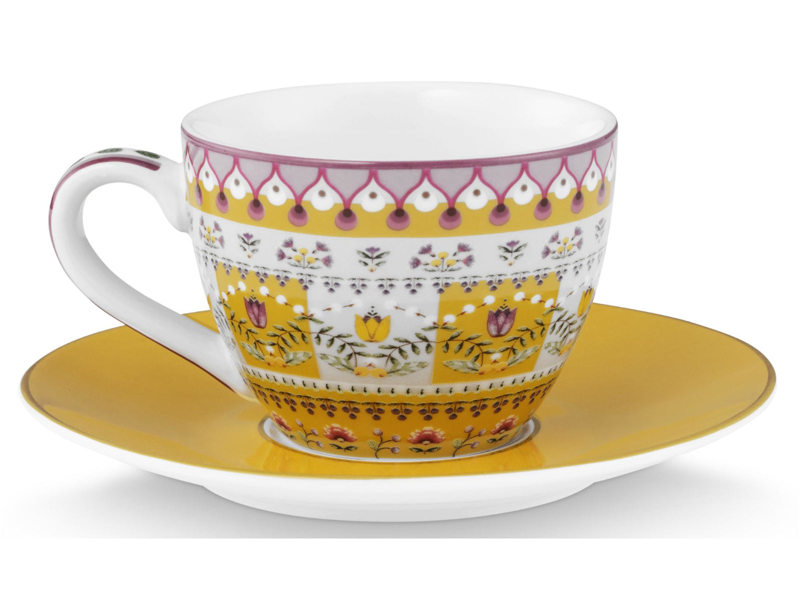 PIP STUDIO Lily&Lotus Yellow Espressotasse mit Untertasse 0,12l Set2 - Produktbild 4