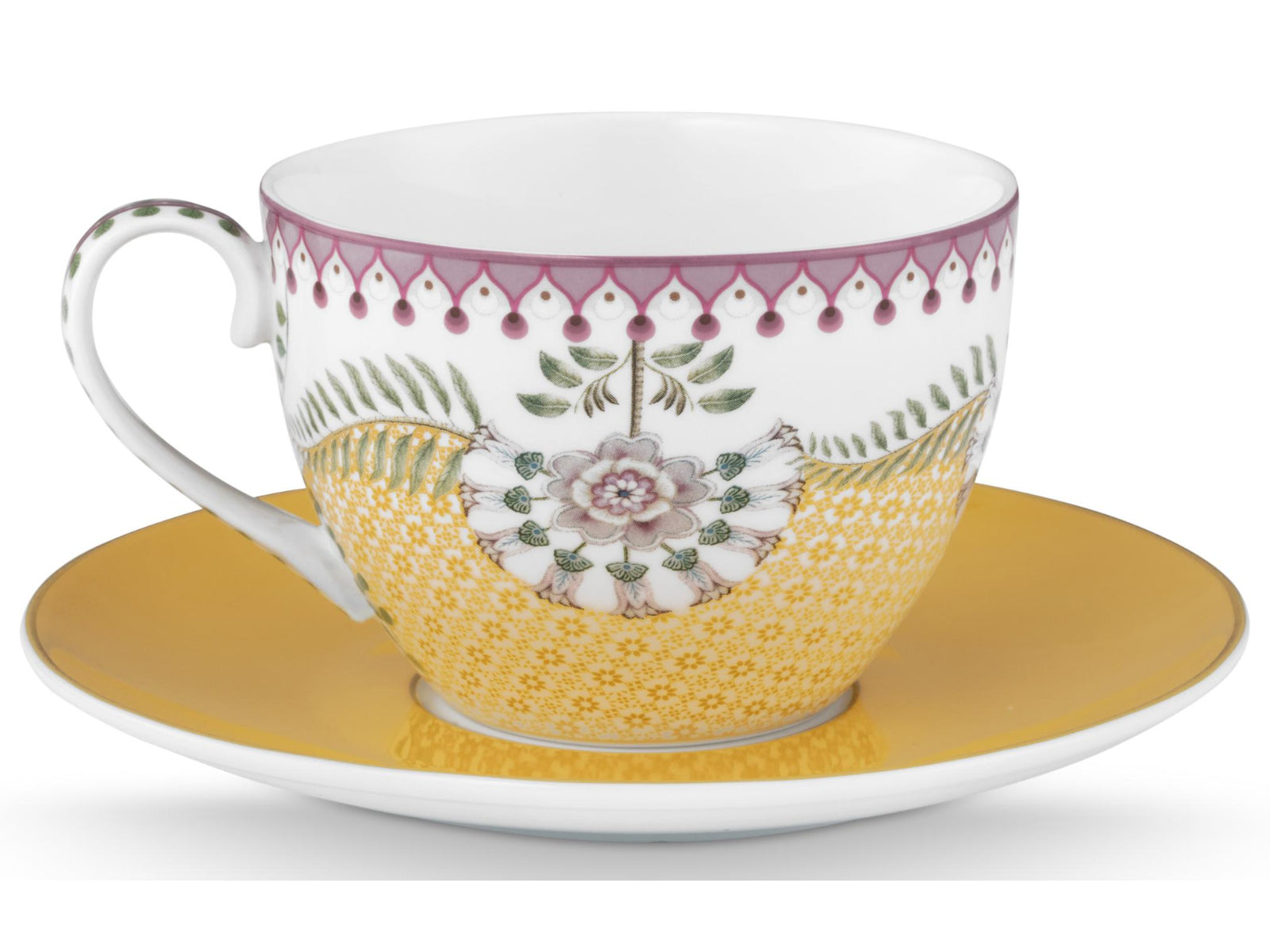 PIP STUDIO Lily&Lotus Yellow Tasse mit Untertasse 0,3l Set2 - Produktbild 4