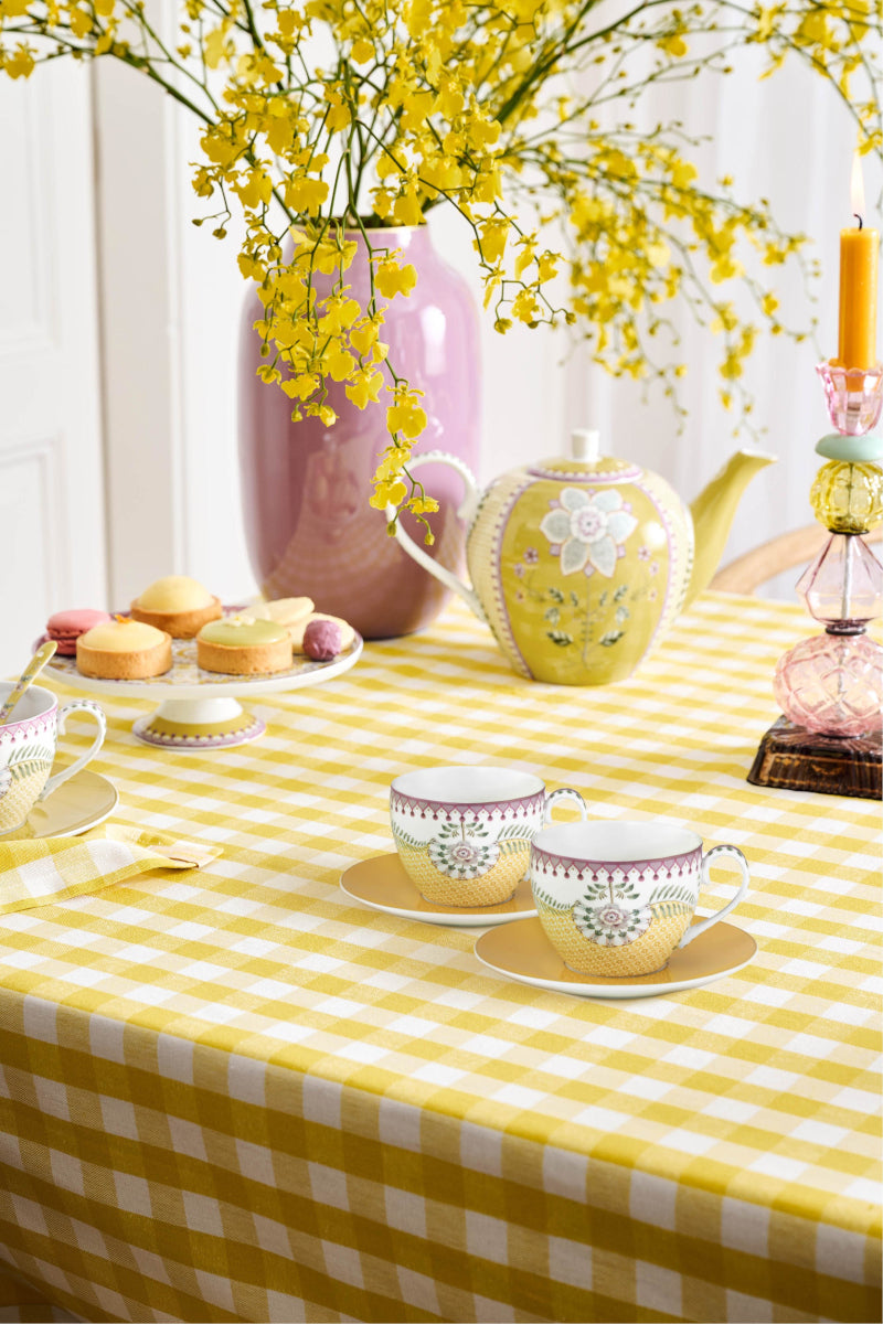 PIP STUDIO Lily&Lotus Yellow Tasse mit Untertasse 0,3l Set2 - Produktbild 7
