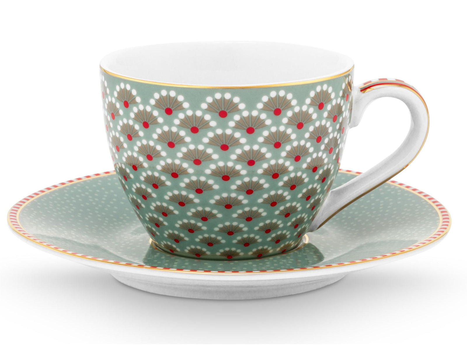 PIP STUDIO Blooming Tales Blue Espressotasse mit Untertasse 0,12l