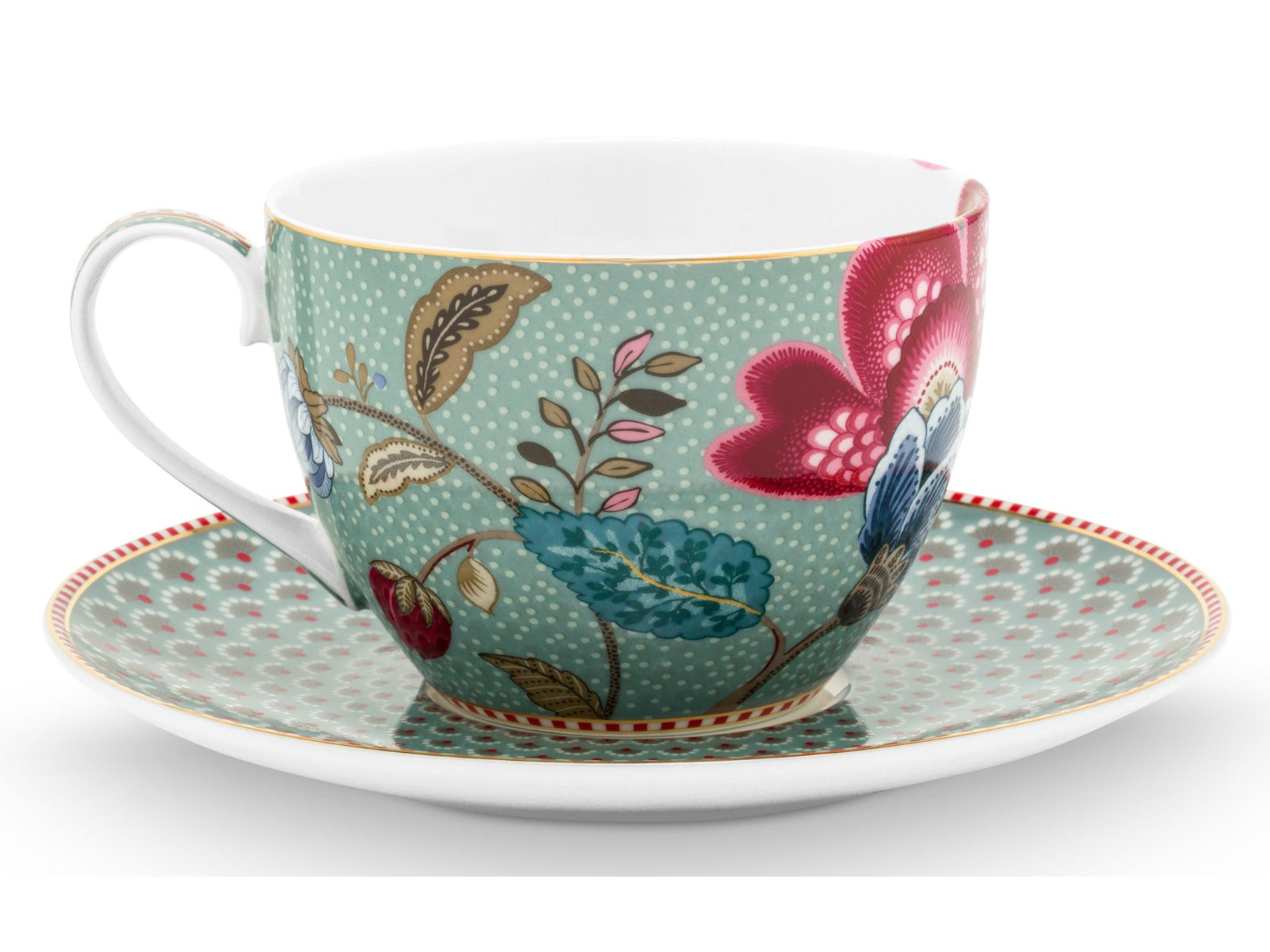 PIP STUDIO Blooming Tales Fantasy Blue Tasse mit Untertasse 0,3l - Produktbild 2