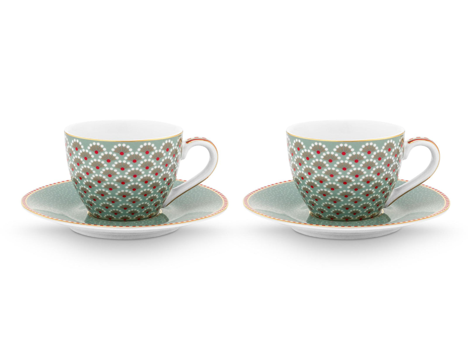 PIP STUDIO Blooming Tales Blue Espressotasse mit Untertasse 0,12l Set2 - Produktbild 2